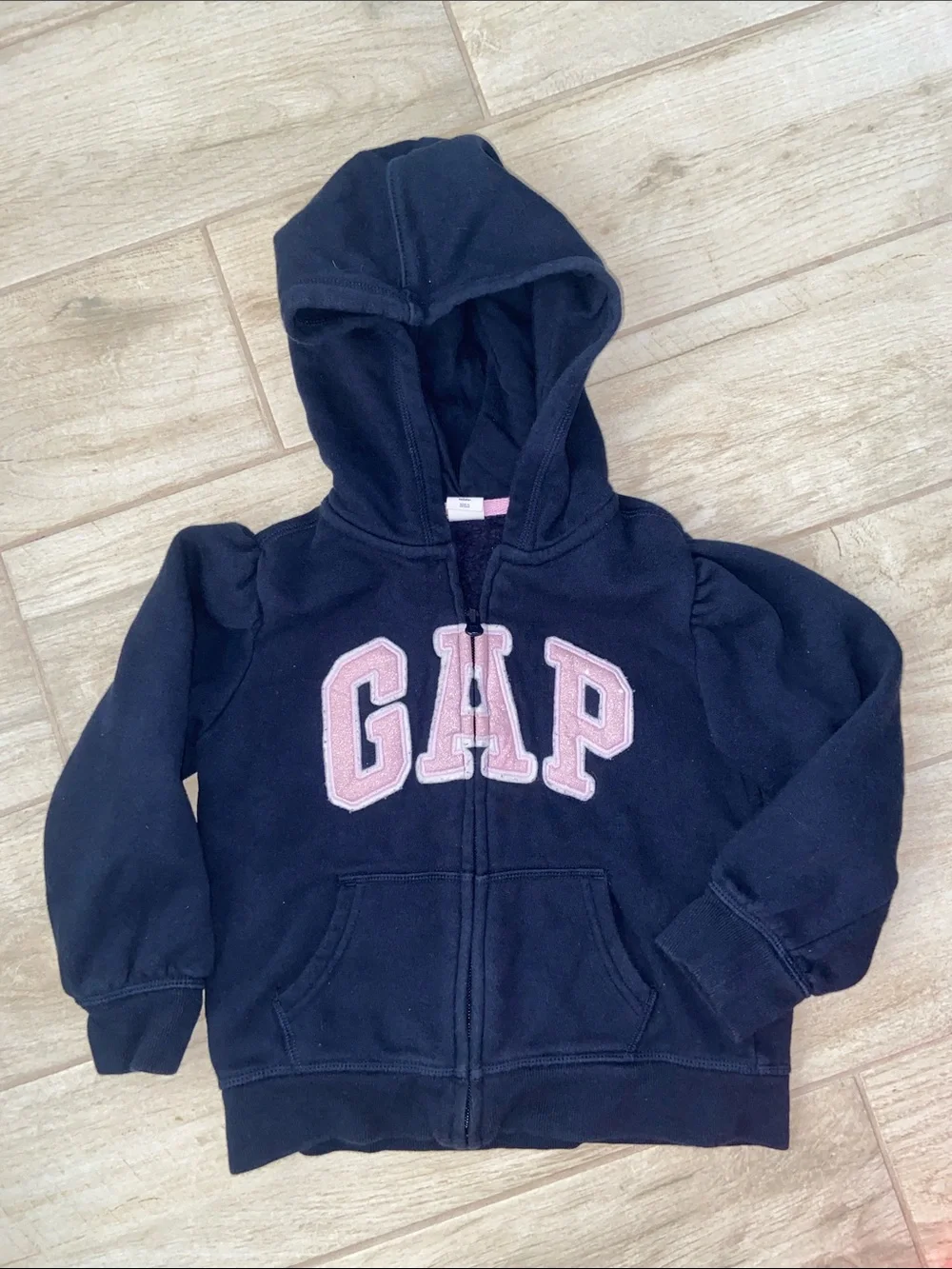 GAP Original Retro Kids 5T Navy Hooded Zip Jacket Pink Half-Zip Fleece Sweater